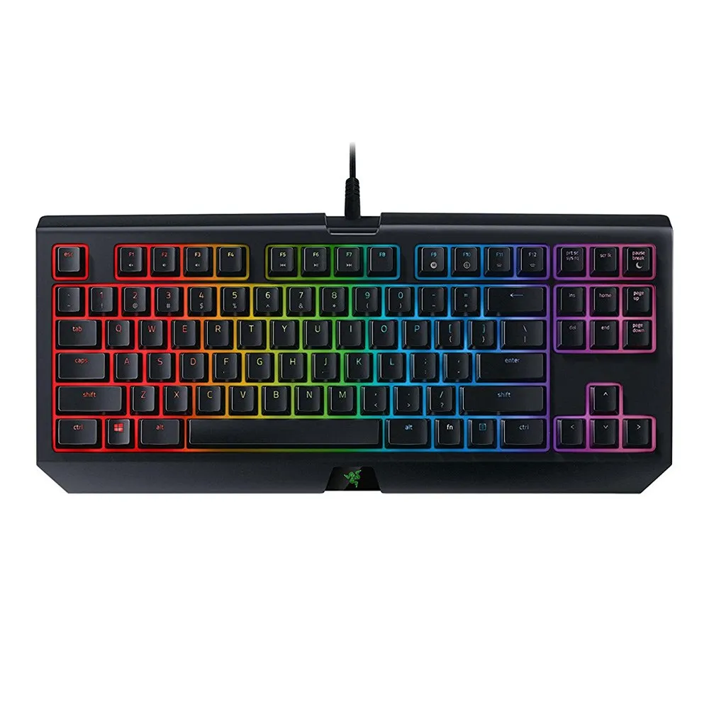 OriginalRazer BlackWidow Tournament Edition Chroma V2 Механическая игровая клавиатура RGB тактильные