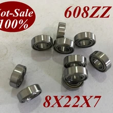 50 шт. ABEC-5 Высокое качество миниатюрный шариковый подшипник 608ZZ 608Z 608 ZZ 608-ZZ 8X22X7 мм 8*22*7 мм для FAG NSK NTN SKF KOYO машина
