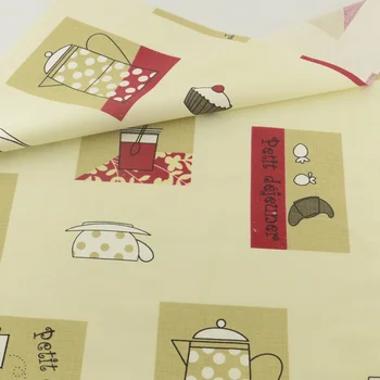 

Retro Kitchen Cotton Fabric Quilting Home Textile Patchwork Sewing Cloth Craft Bedding Decoration Tissue Teramila Fabrics Tecido