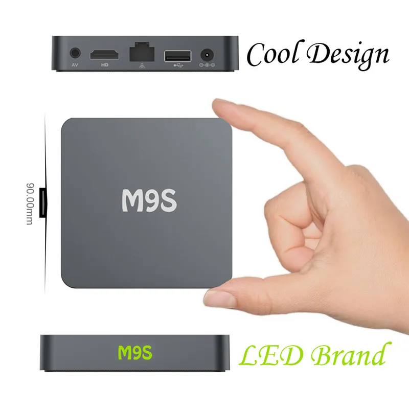 

New M9S Android TV Box Amlogic S905 Android 5.1 Lollipop OS Quad Core 1G/8G 4K Google Kodi Fully Loaded Streaming Media Player