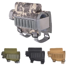 Тактический нейлоновый приклад винтовка разгрузка Buttstock с патронами чехол для боеприпасов круглый мешок для патронов держатель