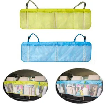 

Universal Car seat back hanging bags organizer travel Large-capacity car trunk bag sundries storage net pocket Auto Accessories