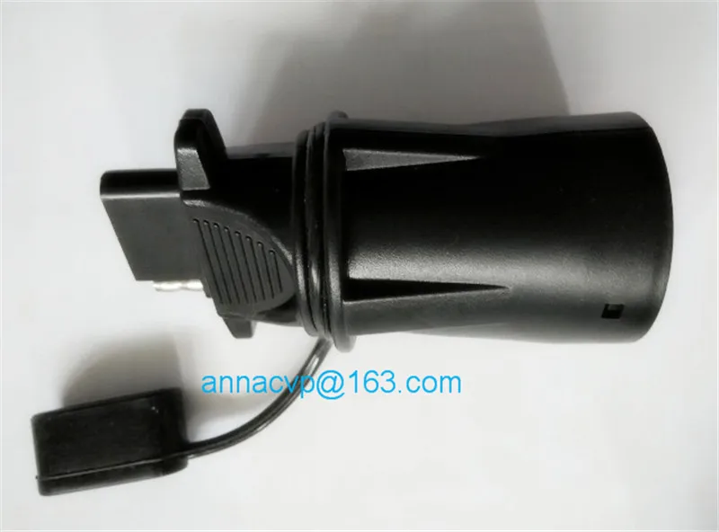 trailer plug adapter adaptor 7 way round RV blade style to 4 way flat adapter 3