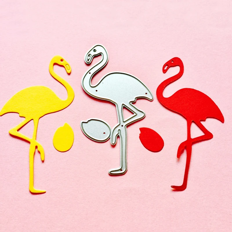 

1pc Flamingo Shaped Metal Steel Flamingo Embossing Cutting Dies Stencils DIY Scrapbooking Decorative Paper Card