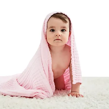 

Baby Cotton Soft Swaddle Blanket 6 Layers Gauze Mesh Towel Breathable Dry Fast Girls Boys Fluorescent Free Swaddling Blanket