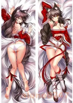 

LOL Game League of Legends Ahri Inner Stuffing Hugging Body Pillow Case 150CM