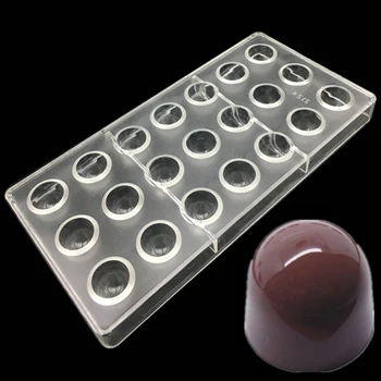 

3D Half Oval Plastic Small Chocolate Mold Chocolate-food Candy Mould Cake Form Candy Pastry Tool