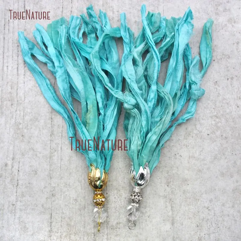 20180518-PM14663-New Realease Turquoise Sari Silk Tassel Pendant Tulip Tassel Pendant Online_5