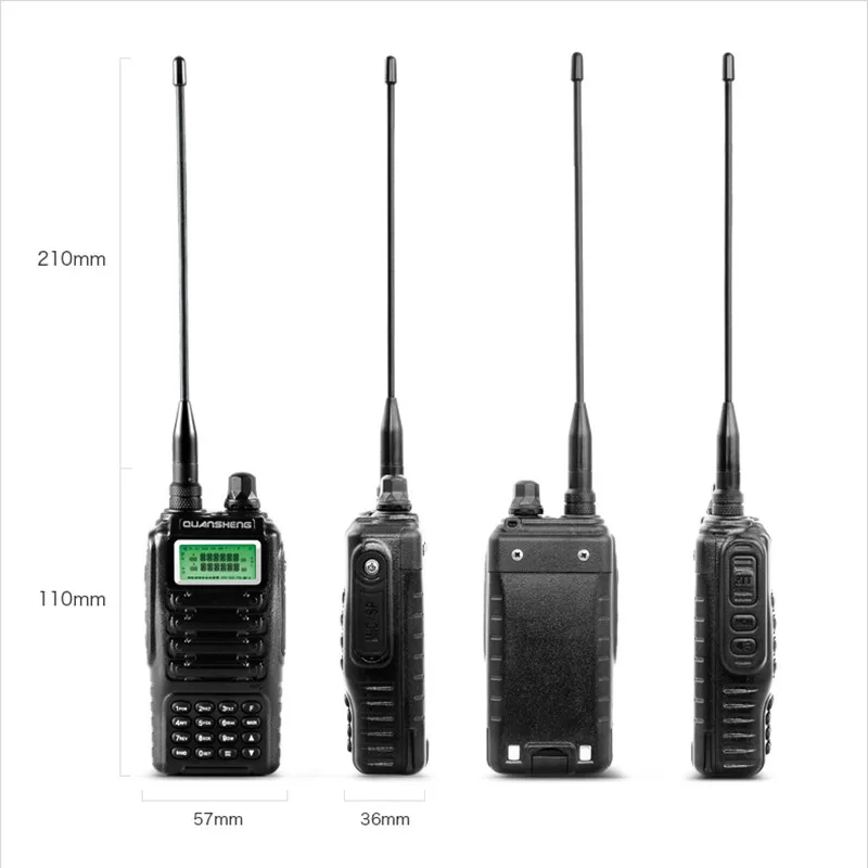Высококачественная Двухдиапазонная рация QUANSHENG TG UV2 VHF UHF с сертификацией FCC CE|powerful