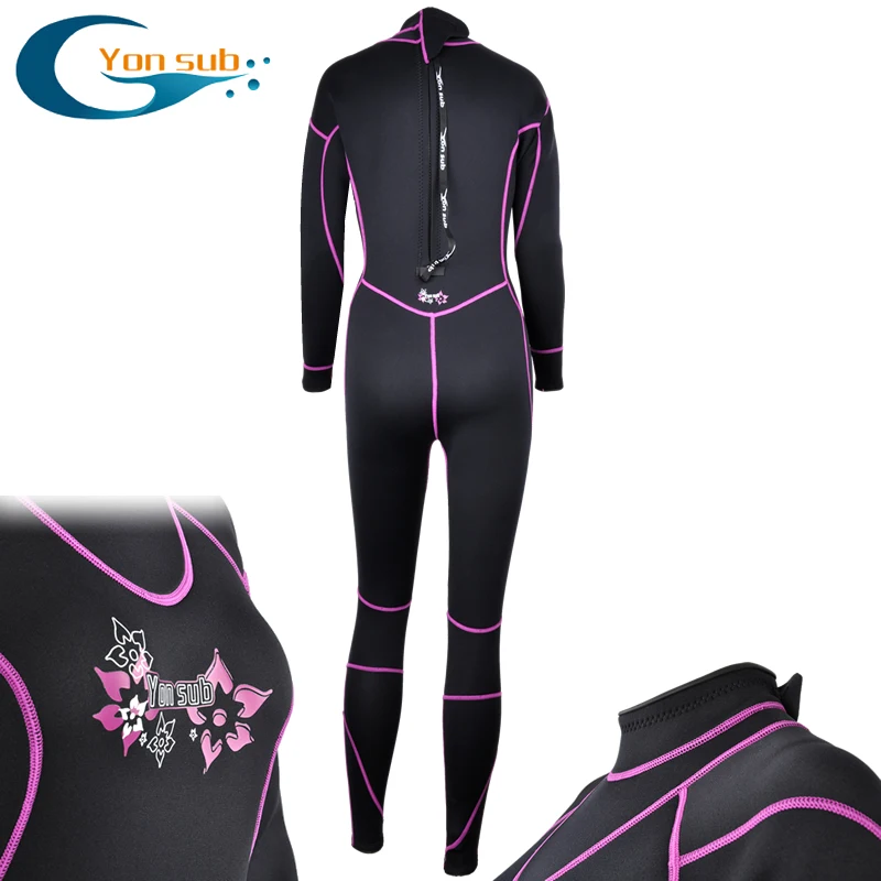 

3MM Neoprene Scuba Diving Wetsuit Women Swimming Suit Underwater Hunting Snorkeling Knee Protection Diving Suits YW3002