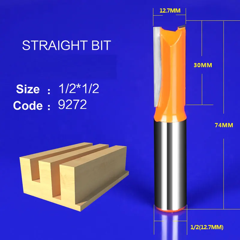 1pcs Straight Router Bit For Wood Trimming End Mill Trimmer Cleaning