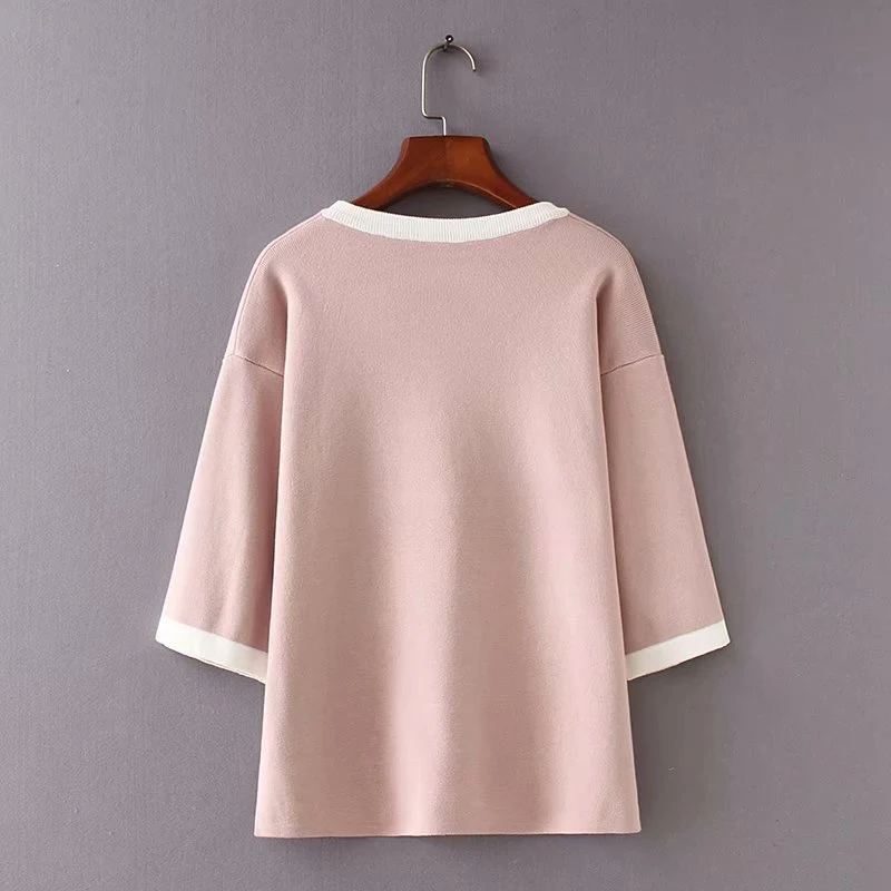 Casual Knitted Sweaters Women New 2018 Autumn Thee Quarter Sleeve Sweater Pullovers KKFY2302 Casual Knitted Sweaters Women New 2018 Autumn Thee Quarter Sleeve Sweater Pullovers KKFY2302