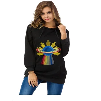 

New Autumn Women Hoodies Casual Plus Size Fashion Embroidery Long Sleeve Hooded Sweatshirts For Women Large Hoodies Sweatshirts