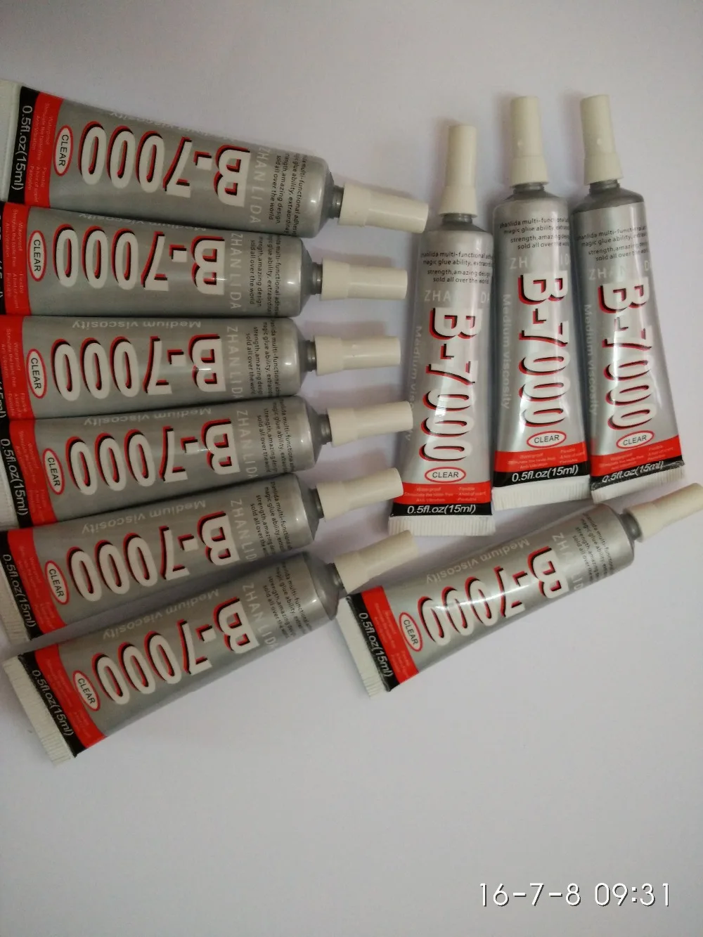 ZHANLIDA adhesive 20PC 15ml B7000 plastic shell stickers paste DIY B