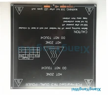 Черный последние Алюминия с подогревом dual power MK2B MK3 heatbed MK2A Обновленная 214*214 мм диаметром, как MK2B Поддержка 12 В 24 В