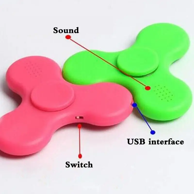 Fidget Spinner LED Light Bluetooth Speaker Finger EDC Hand Fidget Spinner For Autism and ADHD Relief Focus Anxiety Stress Toys Fidget Spinner LED Light Bluetooth Speaker Finger EDC Hand Fidget Spinner For Autism and ADHD Relief Focus Anxiety Stress Toys