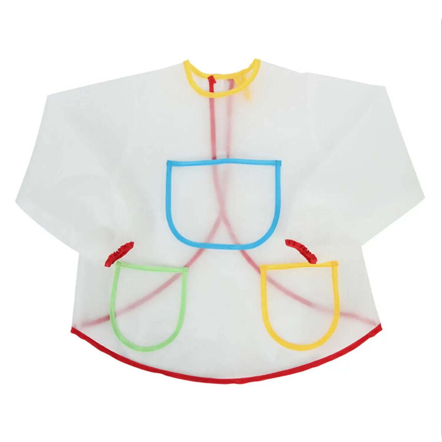 Multifungsi Anak Bayi Apron Baju dengan 3 Kantong Lukisan Menggambar Multifungsi Anak Bayi Apron Baju dengan 3 Kantong Lukisan Menggambar Anak anak Rumah Apron Anti Wear Tahan Air Kostum Kerajinan LW154 di Celemek dari Rumah