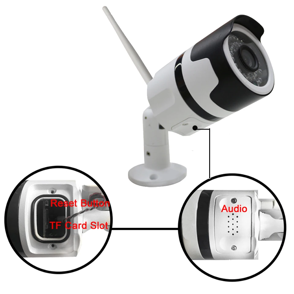 DAYTECH 1080 P Камеры видеонаблюдения CCTV безопасности сети Monitor Audio Беспроводной IP Камера Wi-Fi P2P Водонепроницаемый Крытый Открытый