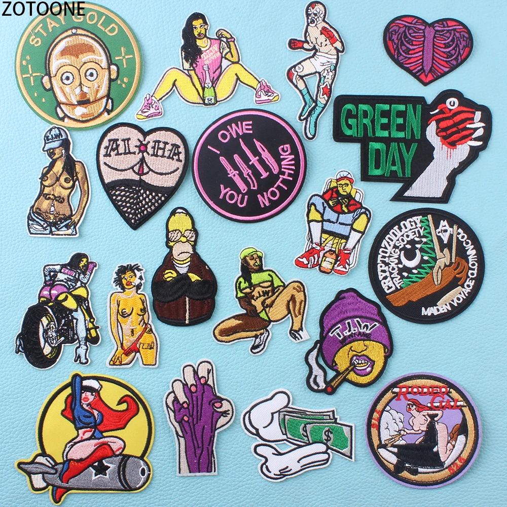 ZOTOONE Sexy Fashionable Patch for Clothing Embroidered Clothes Patches