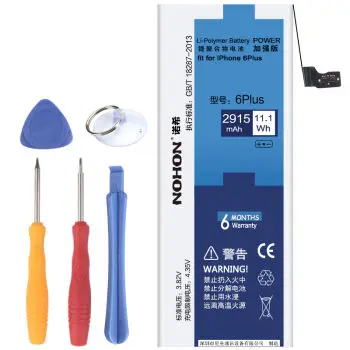 imágenes para 2915 mah original de baterías para apple iphone 6 plus batería nohon con instalar herramientas imágenes para 2915 mah original de baterías para apple iphone 6 plus batería nohon con instalar herramientas