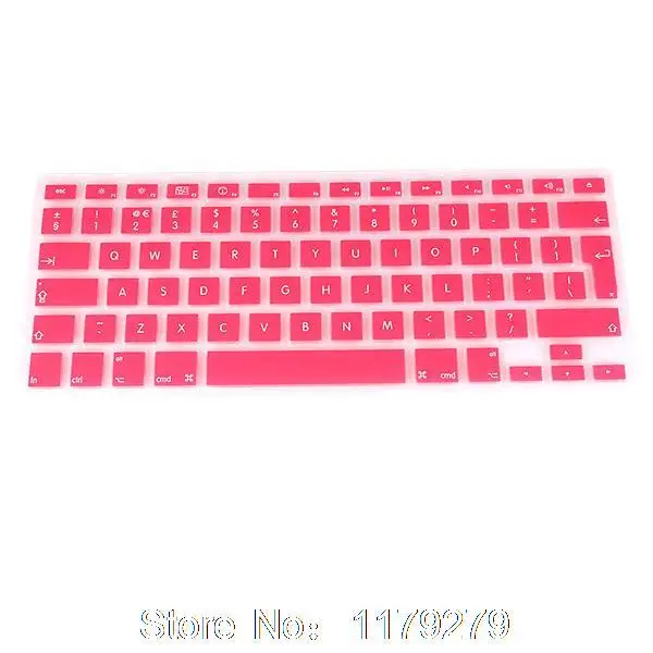 Европейская версия английская буква евро силиконовая крышка клавиатуры протектор кожи для Mac imac pro 21,5 27 дюймов рабочего стола - Цвет: pink