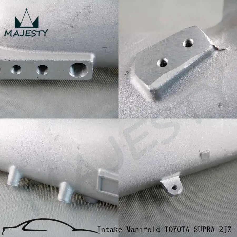Алюминиевый впускной коллектор + 80 мм TBody 2JZGTE Топливная рампа серый|aluminum intake