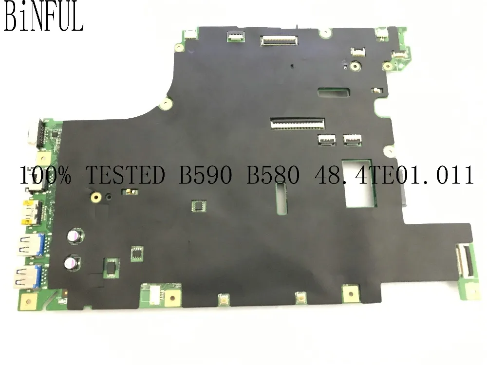 BiNFUL в наличии 100% новый товар 48.4TE01.011 материнская плата для ноутбука LENOVO B580 core I3 I5 I7