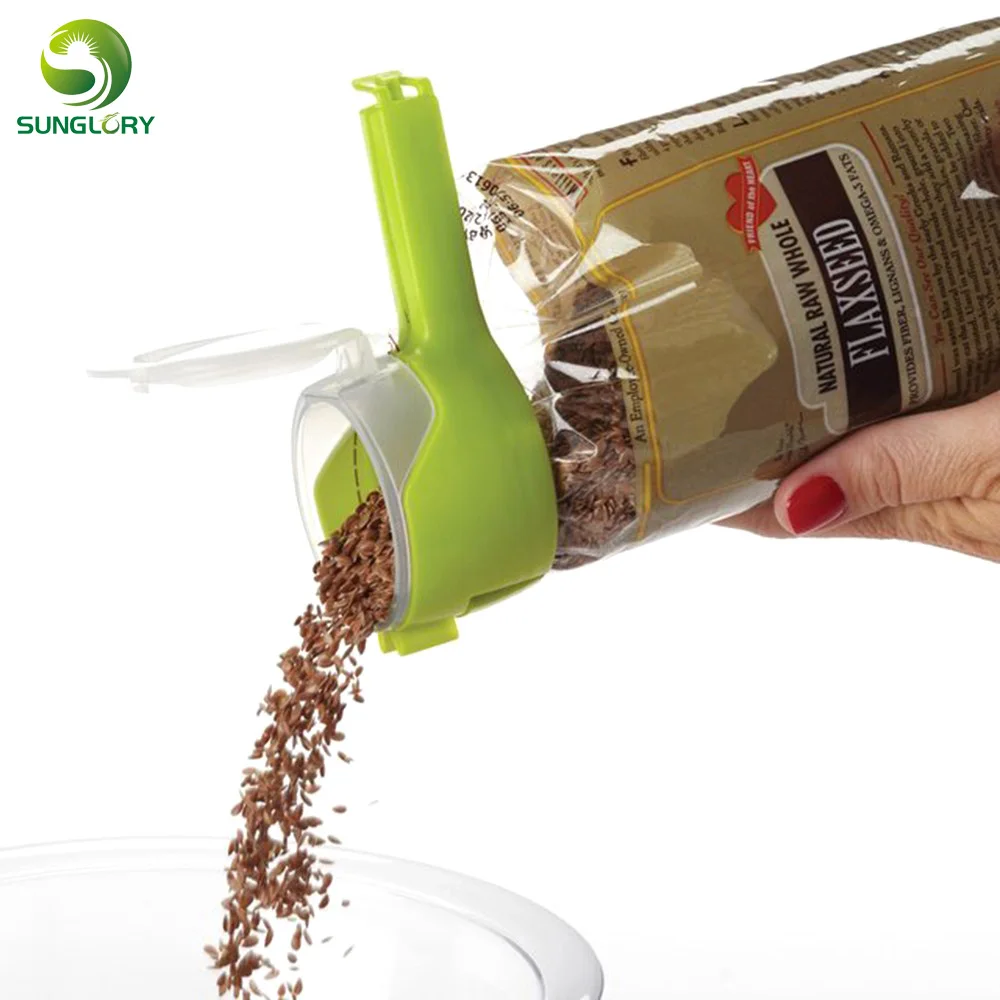 Seal Pour Food Storage Bag Clip Snack Sealing Clip Fresh Keeping Sealer Clamp Plastic Helper Food Saver Travel Kitchen Gadgets
