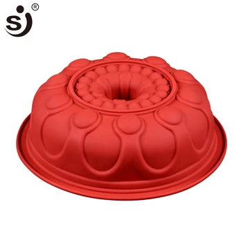 

SJ Cake Mold Baking Pan Silicone Mold Cake Flower Heat-resistant Large Size Cake Pan Oven Safe Non-stick Easy to Demolding Cakes