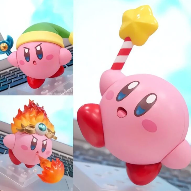 

Anime figure Kirby Nendoroid 544 Kirby 10 cm Action Figure Toys Kirby can face transplant figures Collectible Action PVC Toy