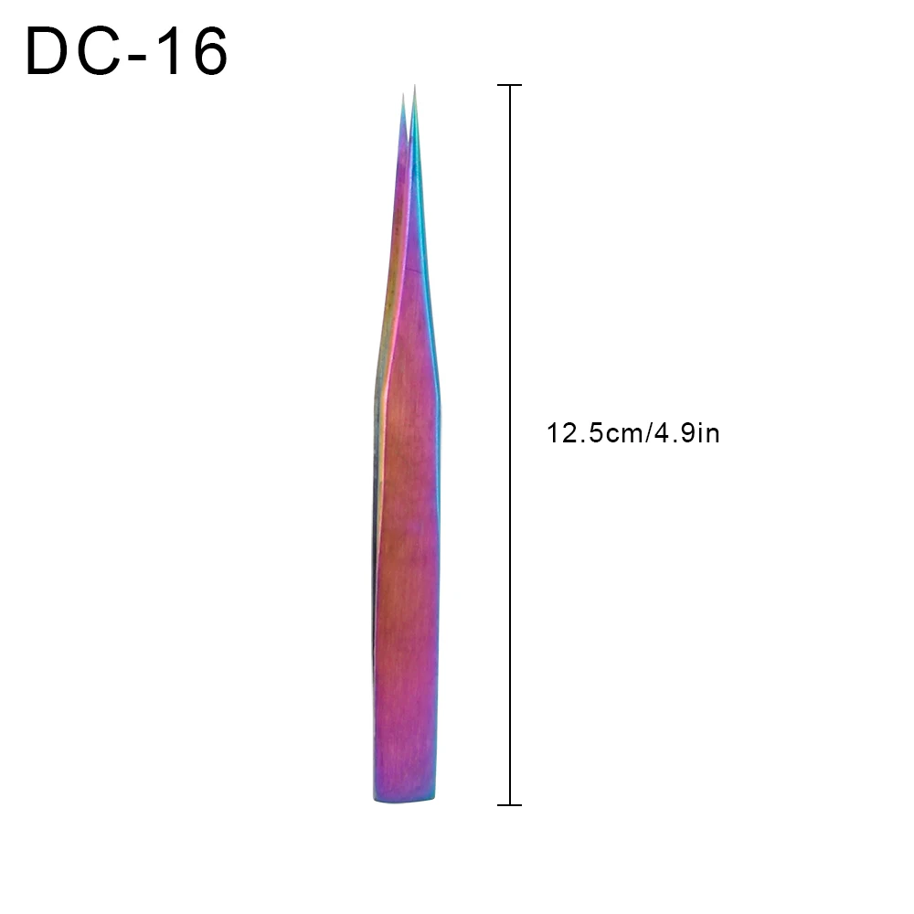 Пинцет для наращивания ресниц из нержавеющей стали, пинцет для ресниц VETUS, немагнитные объемные ресницы, инструменты, Индивидуальные ресницы для макияжа - Цвет: DC16