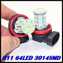 Лидер продаж Новые 20 х Противотуманные фары H11 свет H8 led 64smd 3014 автомобиль, дневной свет противотуманная фара Лампа Белый цвет;