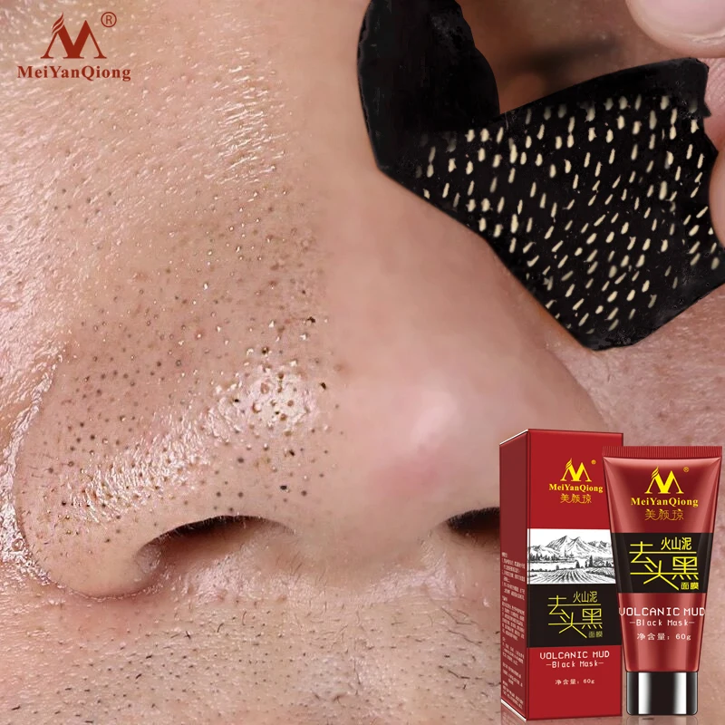 

Volcanic Mud Black Mask Face Care Acne Blackhead Removal Treatment Whitening Moisturizing Skin Care Peel Mask Anti-Aging Cream