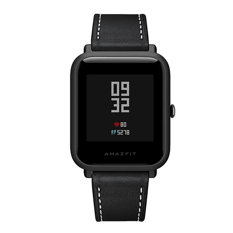 20 мм ремешок для Xiaomi Mijia, кварцевые часы, кожаный ремешок, спортивные умные часы, ремни, браслет, металлическая пряжка, ремень ZZQing