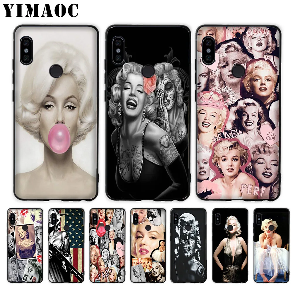 

YIMAOC Marilyn Monroe Soft Case for Xiaomi Mi5 Mi5S Mi6 Mi9 Mi8 Lite SE A1 A2 Lite Pocophone F1 MAX 3