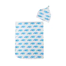 Одеяло с принтом акулы для новорожденных и детей постарше; спальный мешок для коляски