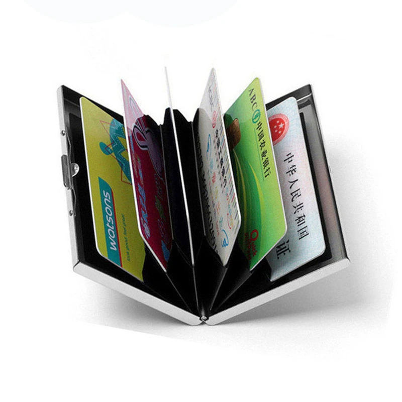 

BYCOBECY 2019 Wallet Metal Porte Carte Pocket Credit Card Holder Name Card Card Case Smooth Men Business Bank Card Package