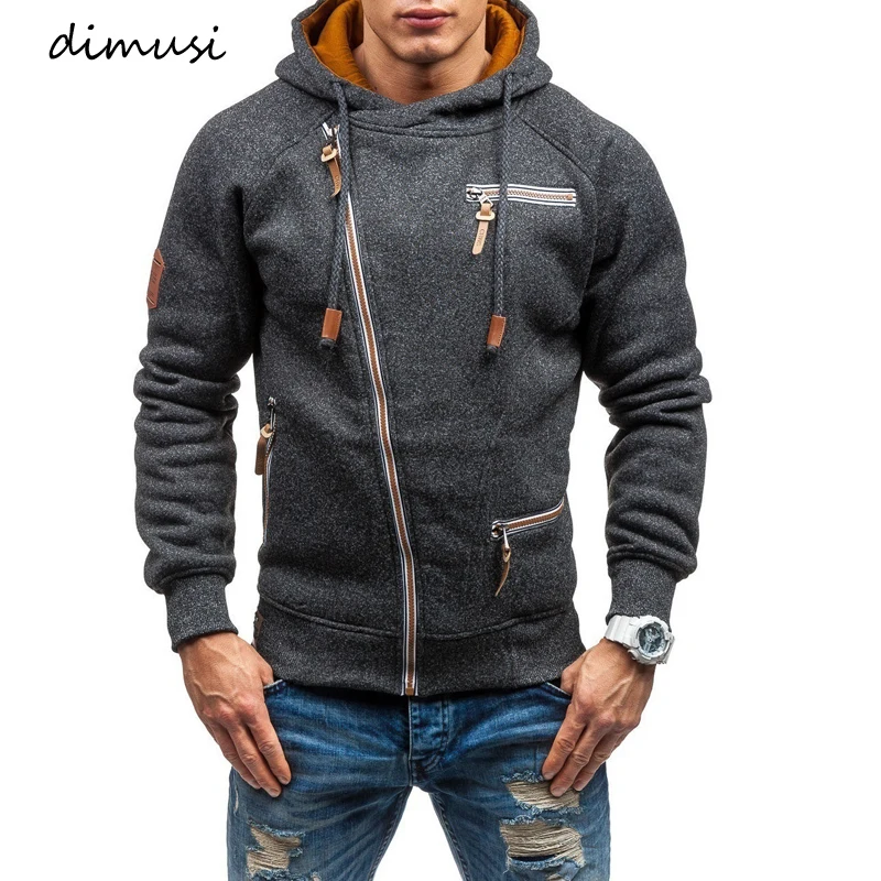  DIMUSI Mens Hoodies Fashion Mens Zipper Sweatshirt Slim Bomber Jackets Mens Hoodie Hip Hop Hoodies 