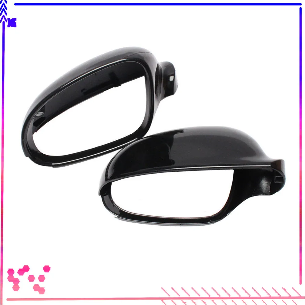 Front Mirror Cover Cap Black L+R VW CC Beetle EOS Passat Fit European version