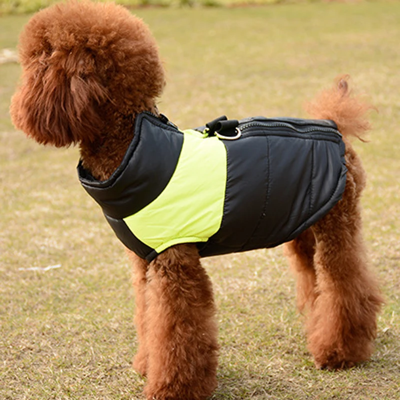 Winter Warm Pet Dog Vest Clothes Goods Waterproof Zip-up Coat Jacket For Small Dogs Puppy Cat Raincoat Apparel DOGGYZSTYLE