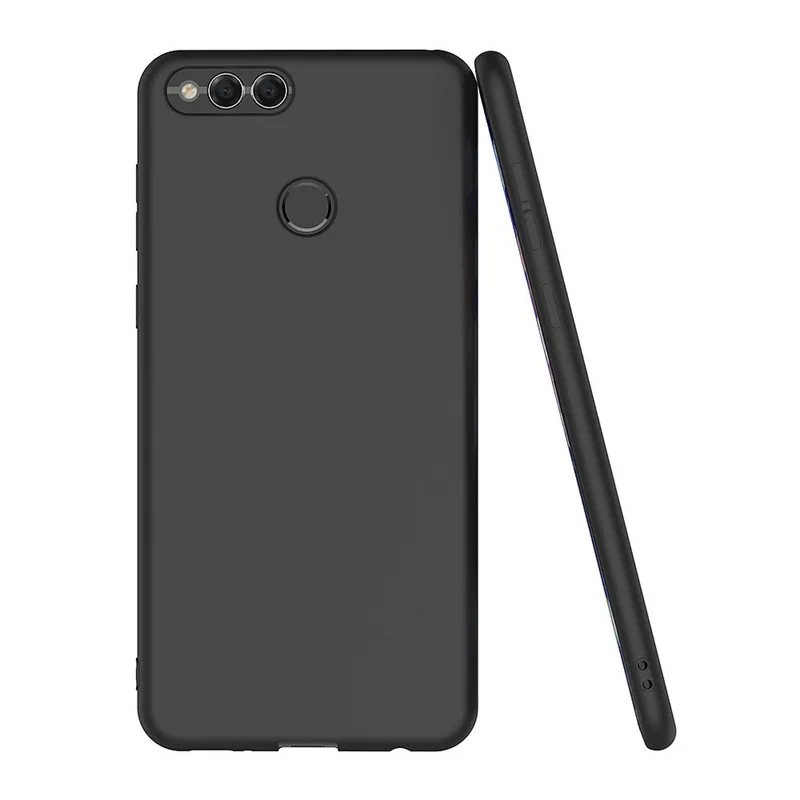 For Huawei Honor 7X Case Huawei Honor 7X Case Soft Silicone Back Cover Phone Case Honor 7 X For Huawei BND-L21 Black (6)