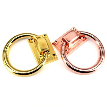 

1x Shiny Chair Back Handle Drop Ring Pull Hardware for Furniture Decorative Round Door Ring Knocker