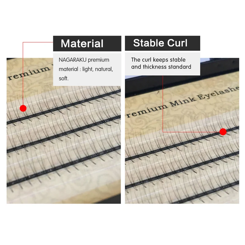 NAGARAKU наращивание ресниц из искусственной норки 2D объем ресниц C Curl толщина 0,07 мм Длина 7~ 14 мм мягкая и натуральная связка высокое качество