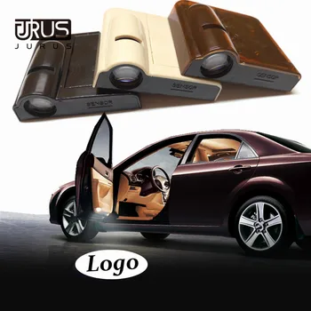 

JURUS 2Pcs Wireless Car Projection Led Projector Logo Door Light Car Interior Lights For Renault Logan For Mazda For Ford Focus