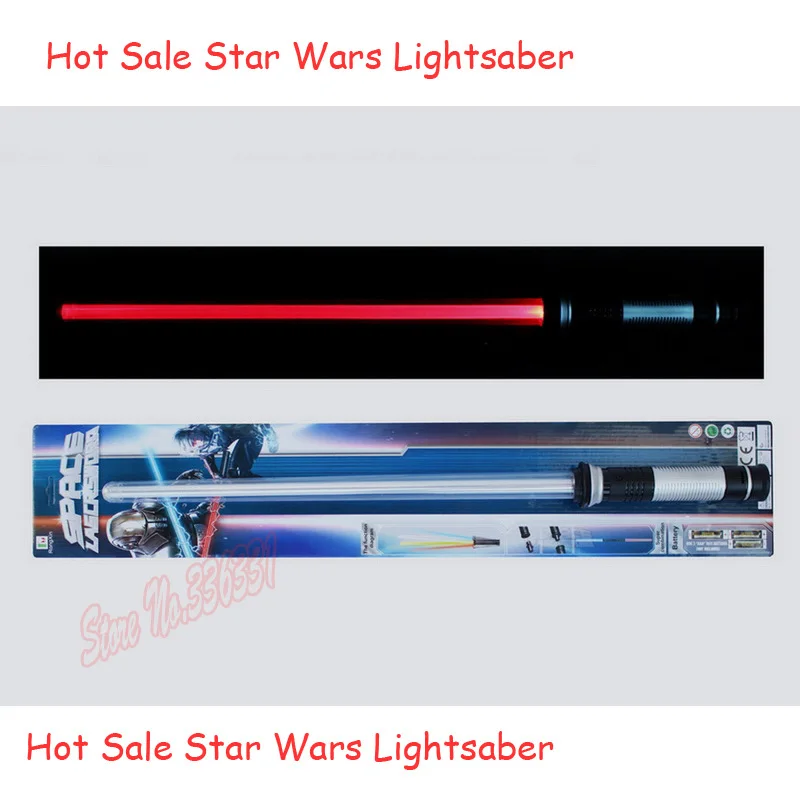 

Hot Sell 1 Pcs Star Wars Lightsaber with Light Sound LED Cosplay Sword Star Wars Laser Sword Toy Weapons Juguetes Kids Toys