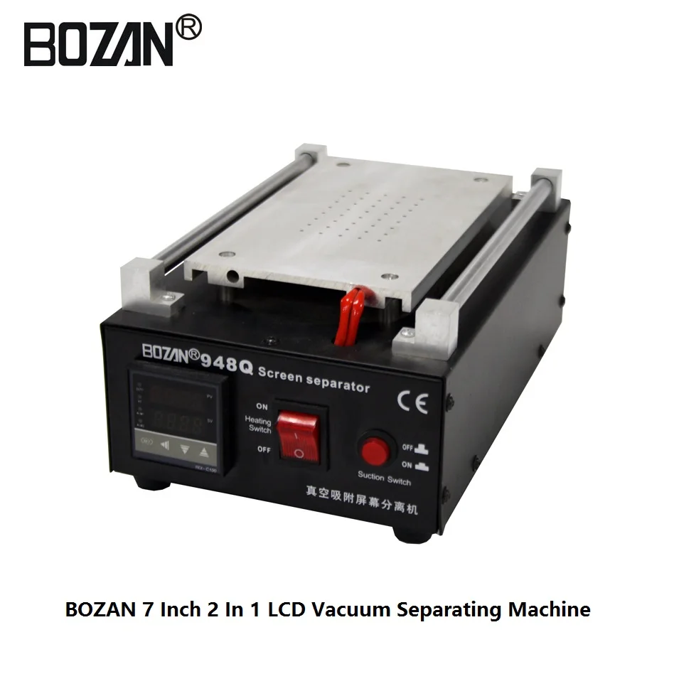 

948Q 7 Inch LCD Separating Touch Screen Separator Machine For Mobile Phone Repairing With Built-in Vacuum Pump BOZAN
