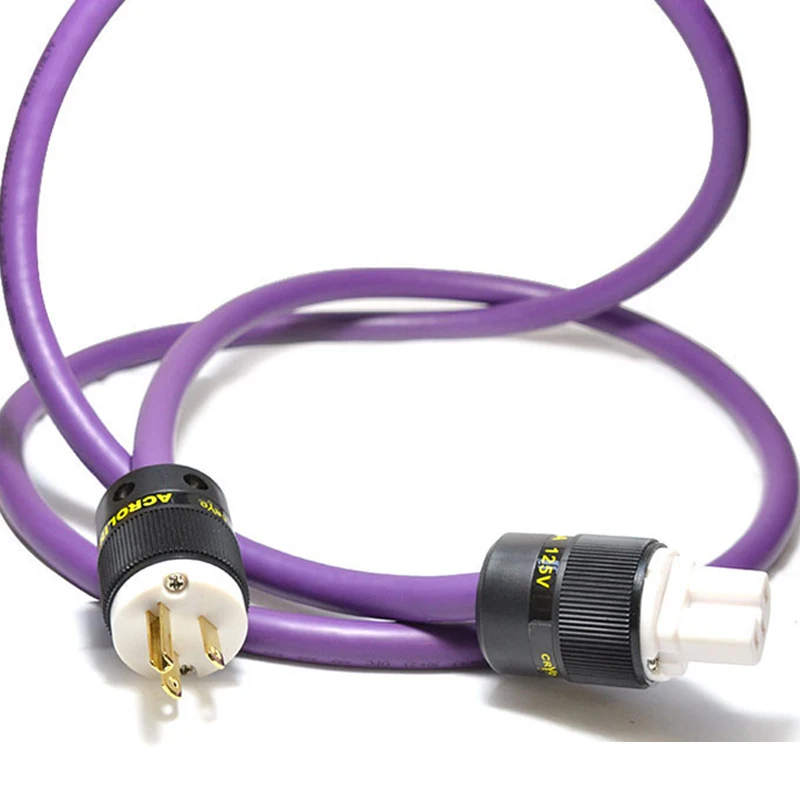 Hi-Fi AC-313 кабель питания с позолоченным штекером стандарта США разъем IEC усилитель