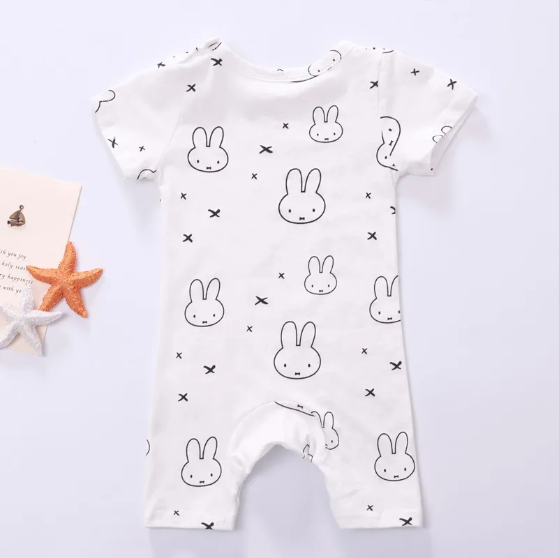 Bebé mamelucos bebé recién nacido Ropa de dibujos animados manga corta ropa de bebé ropa Infantil cuerpo Bebes mono