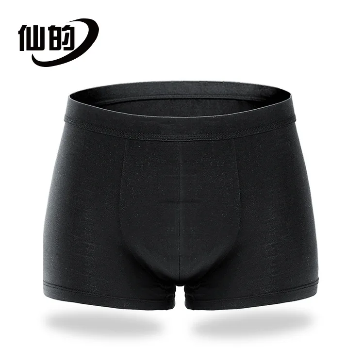 

Graphene fiber Far Infra-red men's underpants Black Antibiosis dispel dampness Straight Physiology Underpants men boxers XD001