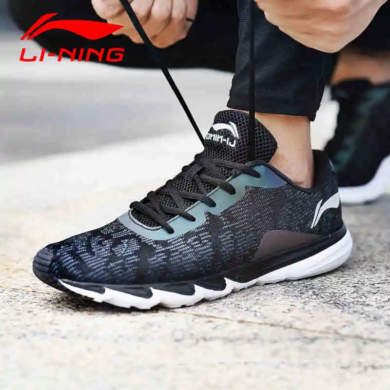 Мужские кроссовки Li Ning легкие дышащие Светоотражающие для бега ARBM117 SJAS17|running